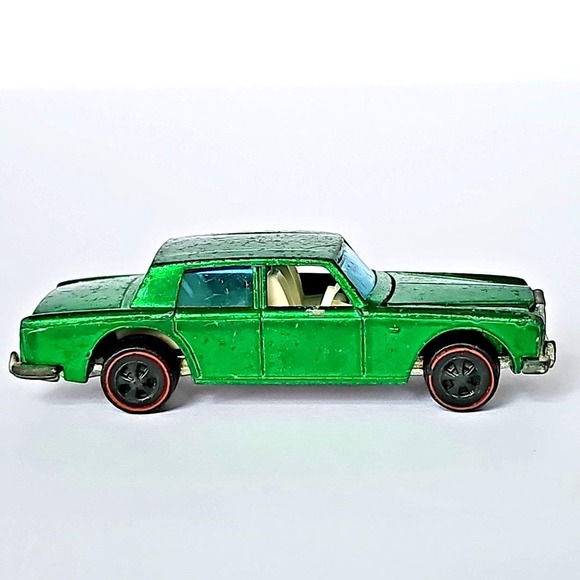 1969 Hot Wheels Rolls-Royce Silver Shadow Green Spectraflame Redline Vintage Toy